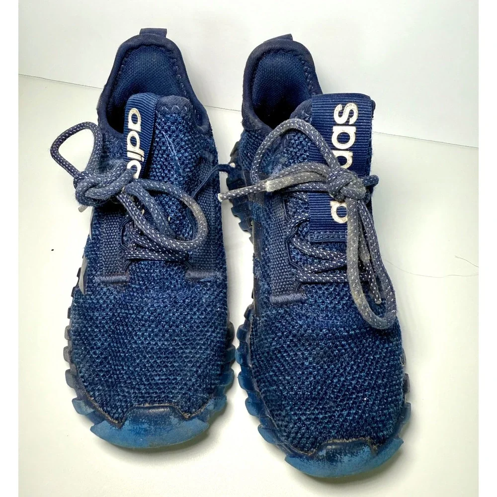 Adidas Kids Dark Blue Mesh Running Shoes Athletic Sneakers Size‎ 13K
